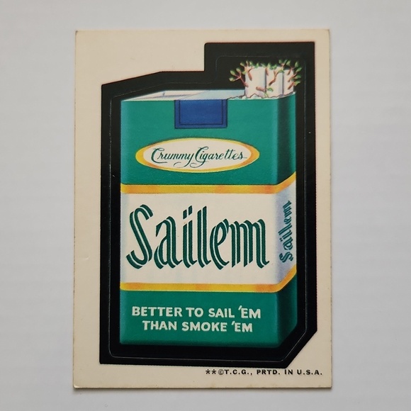 Topps Other - ✨ Vintage 1973 Topps Wacky Packages Sailem Sticker trading card collectible